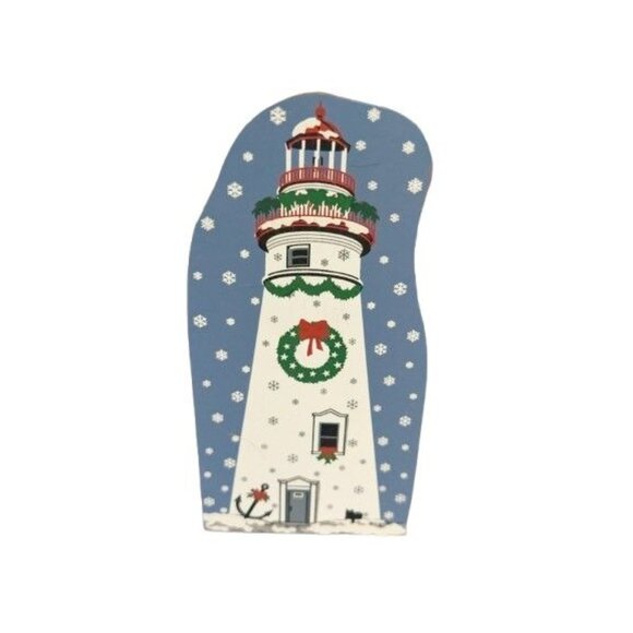 CAT'S MEOW Marblehead Lighthouse Ohio 5.5 in Christmas Shelf Sitter 2001 #01-621 - Picture 1 of 2